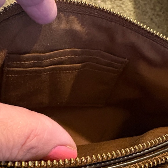 Coach Leather Crossbody in Warm Brown with Gold Hardware - Picture 17 of 17